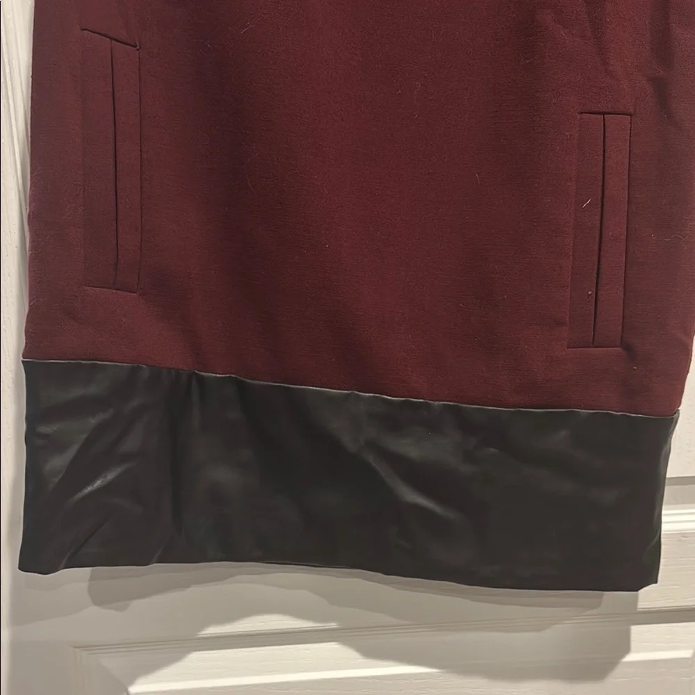 Banana Republic Burgundy and Black Mini Dress